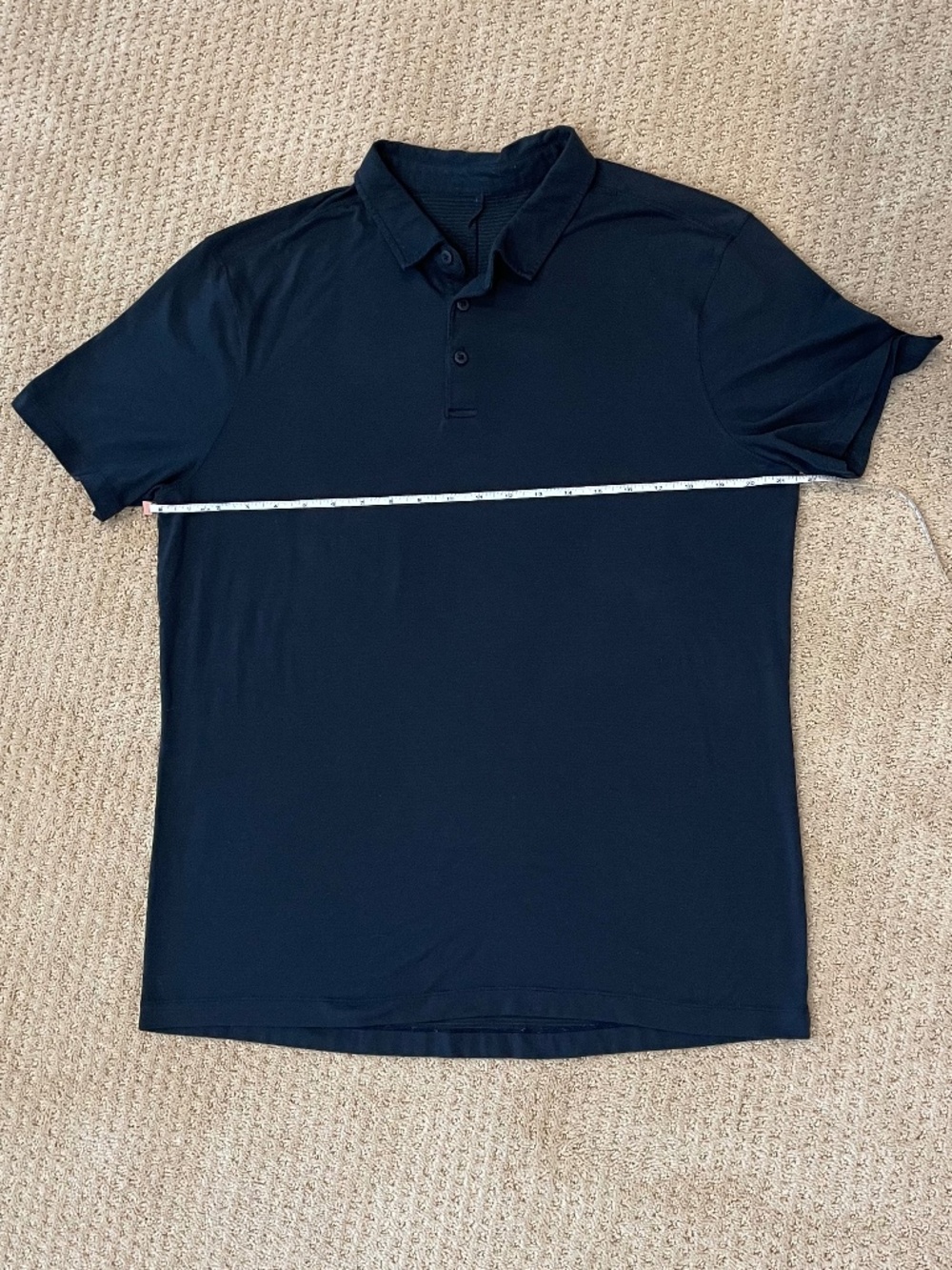 Lululemon Evolution Short Sleeve Polo Navy Blue - Size Large